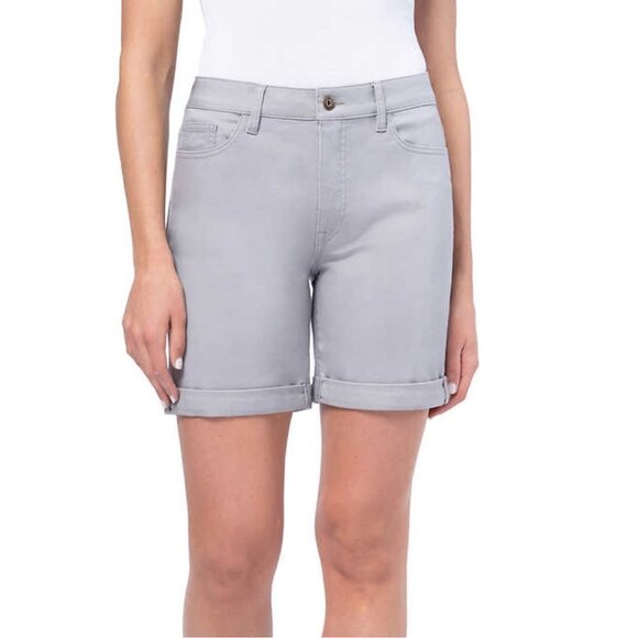 NEW Parasuco Knit Denim Shorts | Grey - Picture 1 of 5